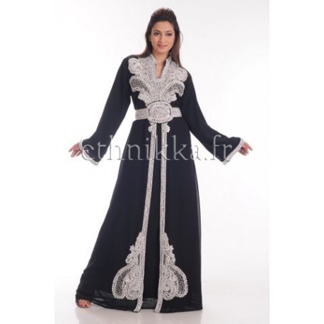 silver kaftan dress